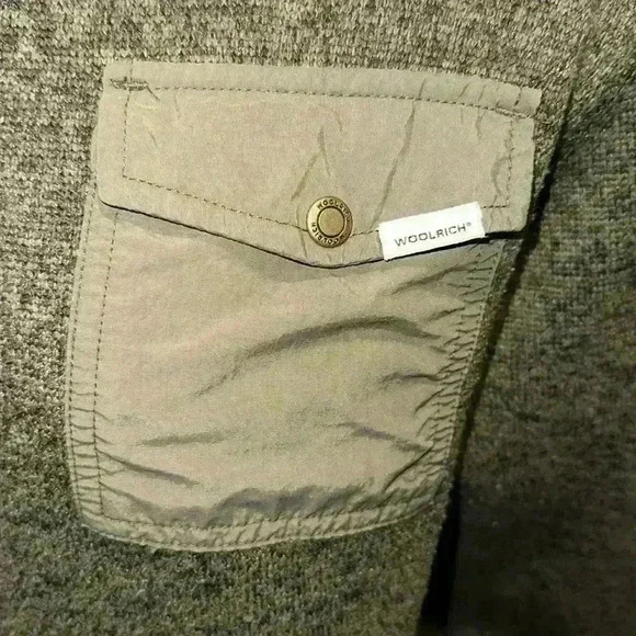 Woolrich women’s Pullover Quarter Button Jacket Top Sz Medium Green Sweater - Picture 8 of 11